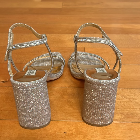 Badgley mischka Rebekah block heel pale gold size 9 - Picture 5 of 6